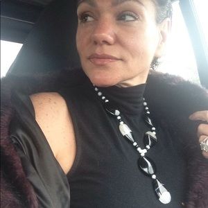 Famous NYC Designer Onyx and Agate Necklace